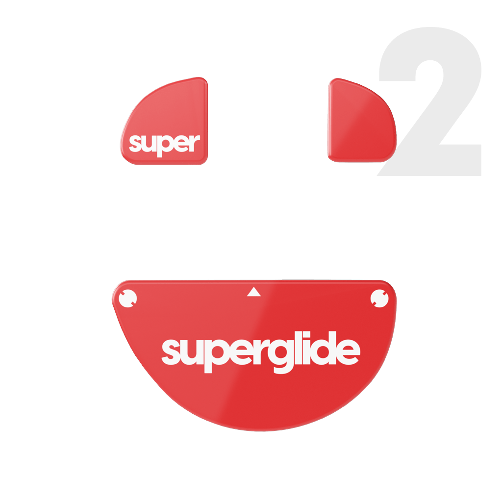 Superglide Glass Mousepad v2 - XL - White - MaxGaming.com