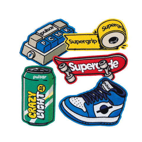 Pulsar Embroidered Patch Set