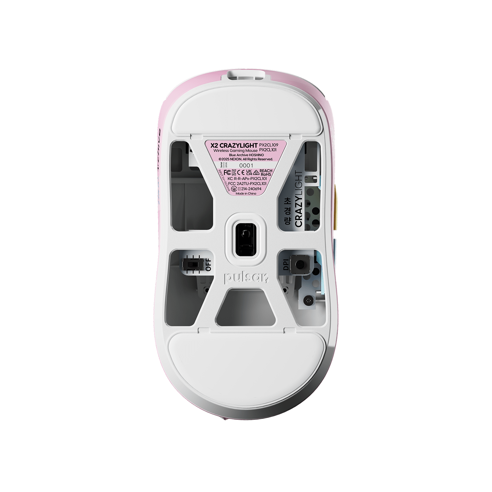 [BlueArchive Hoshino Edition] X2 CrazyLight Medium Gaming Mouse サムネイル2