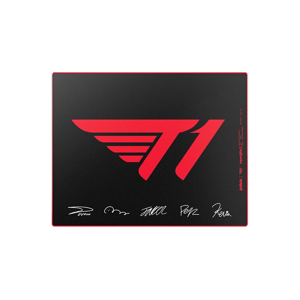Superglide3 Glass Mouse Pad T1 Edition Signature RED