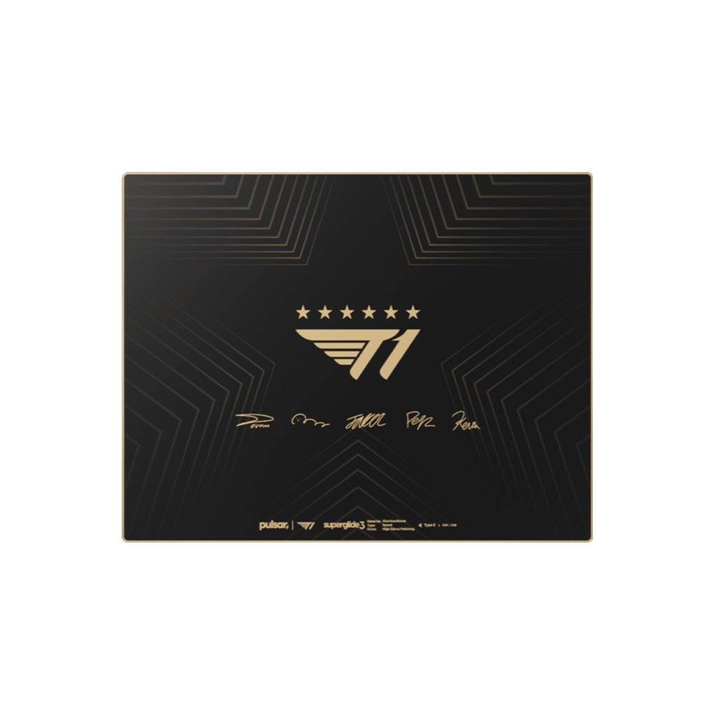 Superglide3 Glass Mouse Pad T1 Edition Golden Ascent