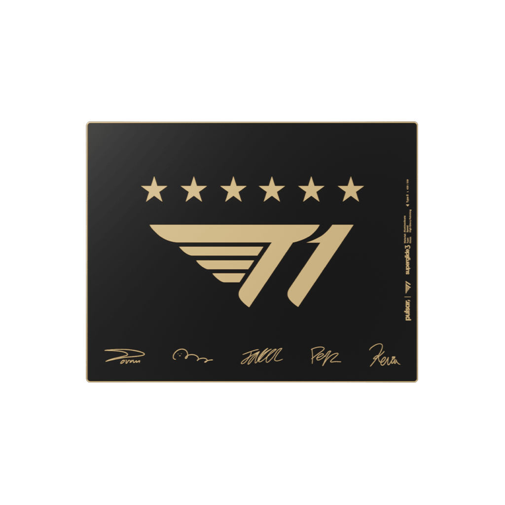 Superglide3 Glass Mouse Pad T1 Edition Signature Gold