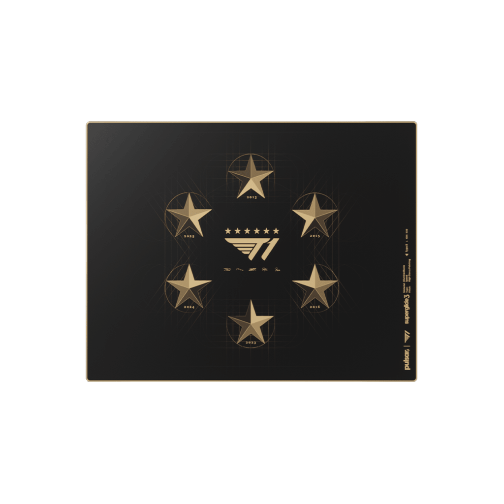 Superglide3 Glass Mouse Pad T1 Edition Six Stars