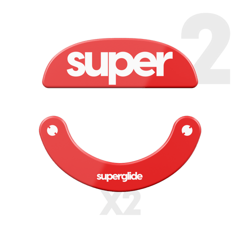 Superglide Glass mouse skates for Pulsar X2 Wireless